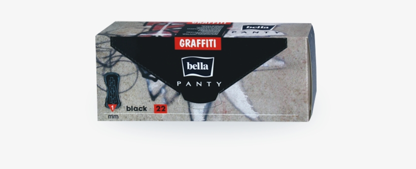 Bella Panty Graffiti Black - Bella, transparent png