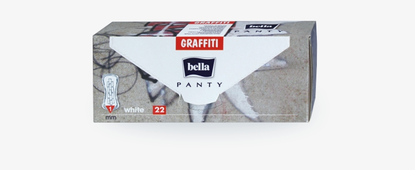 Bella Panty Graffiti White - Bella, transparent png