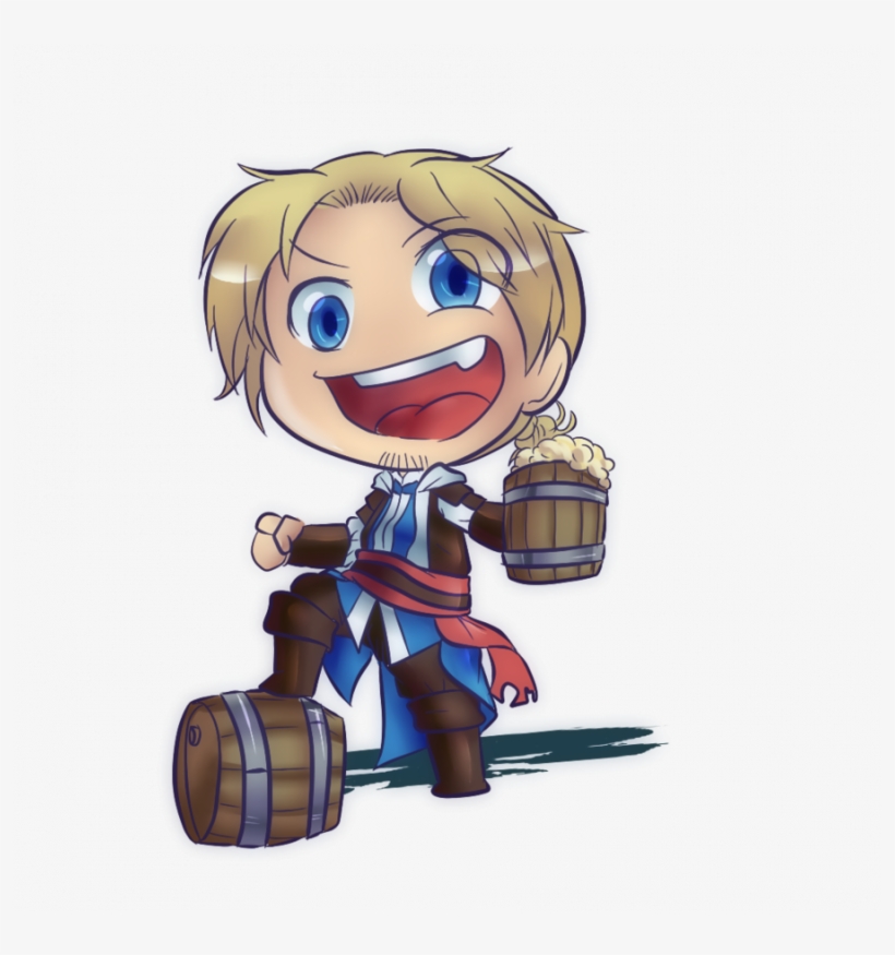 Au Tour Du Magnifique, Charismatrique Et Alcoolique - Assassin's Creed Edward Kenway Chibi, transparent png