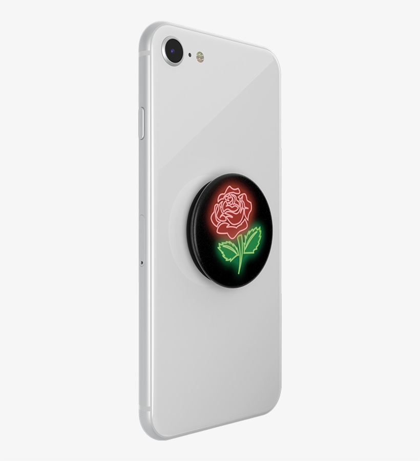 Neon Rose, Popsockets - Popsockets, transparent png
