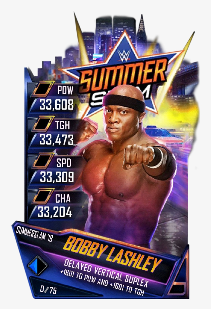 Supercard Bobbylashley S4 20 Goliath - Wwe Supercard Summerslam 18, transparent png