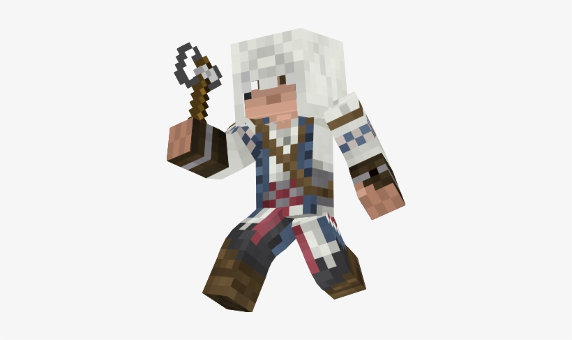 Assassins Creed Iv 4 Black Flag Edward Kenway Figurine - Minecraft, transparent png