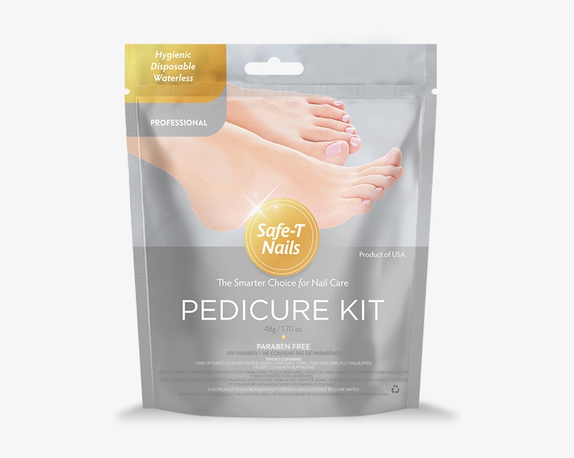 Safe-t Nails Waterless Pedicure Pro Kit - Safe-t Nails Waterless Pedicure Kit, transparent png