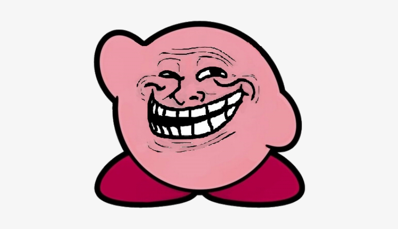 Photo - Troll Face Kirby, transparent png