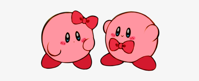 Kirby, Cute, And Ribbon Image - Kirby Heart, transparent png