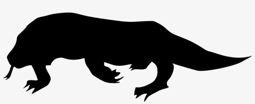 Komodo Dragon - - Komodo Dragon Png Black, transparent png