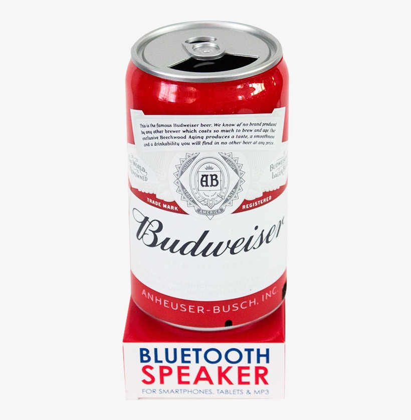 Budweiser Can Speaker Red - Budweiser Bluetooth Beer Can Speaker Red, transparent png