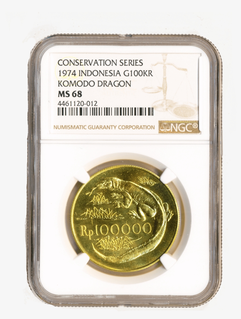 Indonesia 1974 G100kr Ngc Ms68 - Indonesia Silver Coin, transparent png