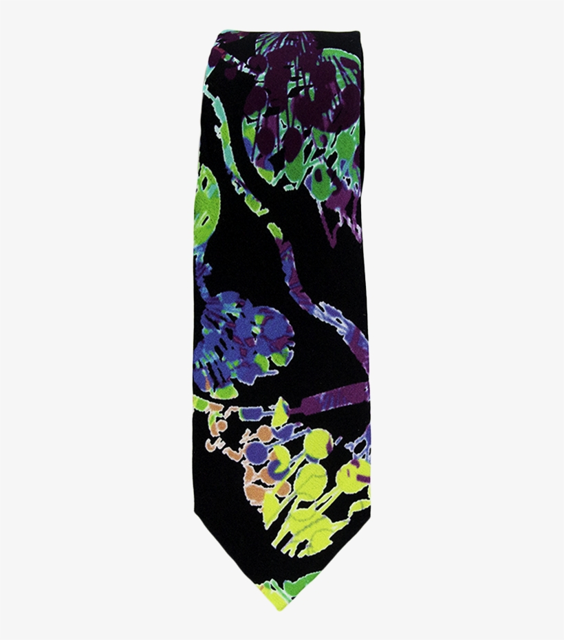 Funky Floral Necktie - Necktie, transparent png