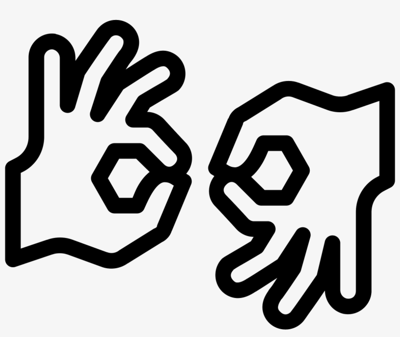 Sign Language Icon - Hand Sign Language Icon, transparent png