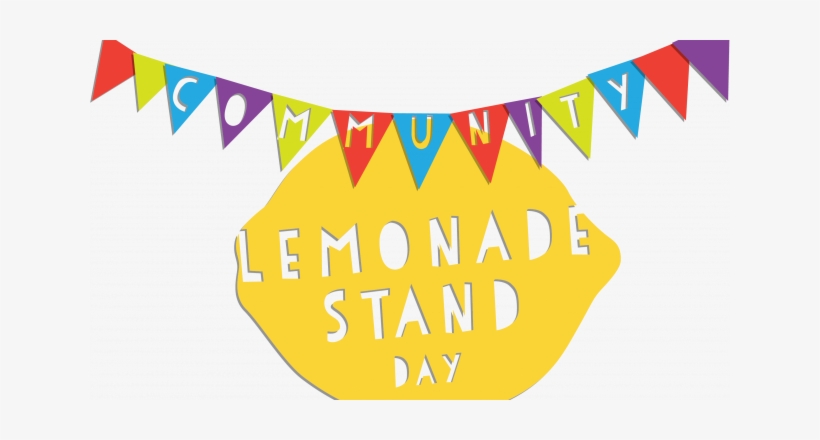 Graphic Of Lemon And Banner That Reads "community Lemonade - Lemonade Stand, transparent png