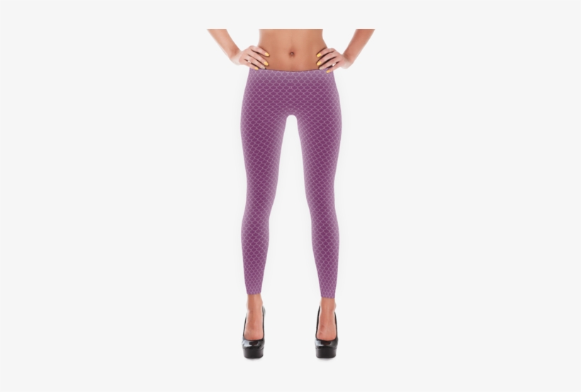 Mermaid Scale Leggings Roserider - Patterned Leggings, transparent png
