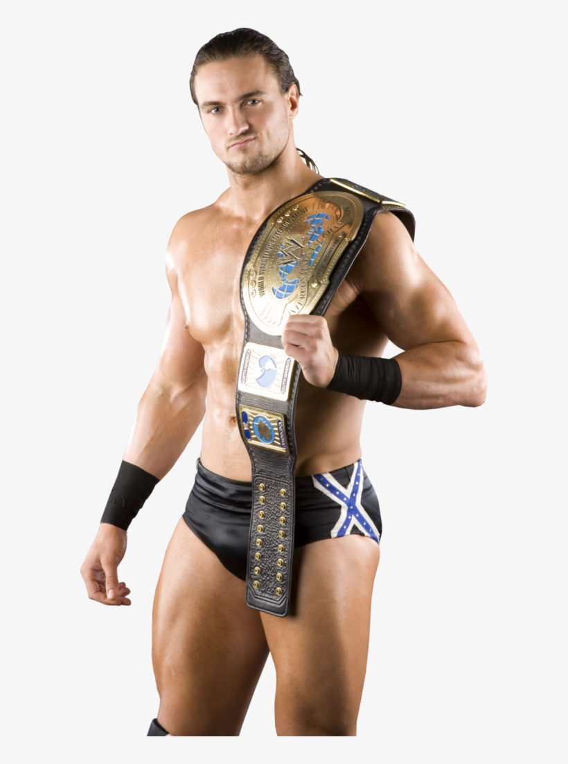 Drew Mcintyre With Belt - Drew Mcintyre Intercontinental Title, transparent png