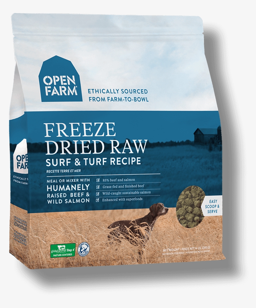 Surf & Turf Recipe - Open Farm Freeze Dried, transparent png