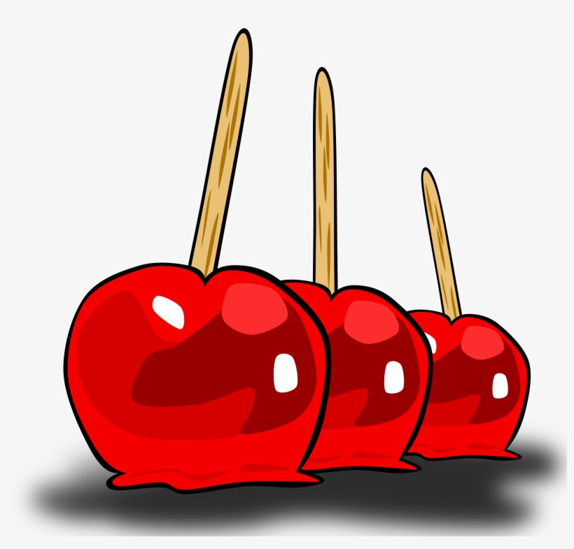 Candy Apple Apple Cider Lollipop Caramel Apple - Candy Apple Clip Art, transparent png