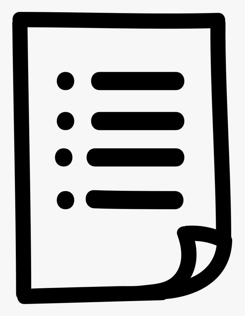 Drawn Symbol Icon - List Flaticon, transparent png