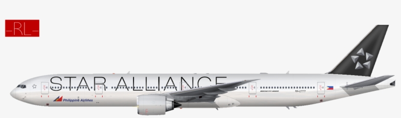 Pal B77w Star Alliance - Gif Of Qatar Airways, transparent png