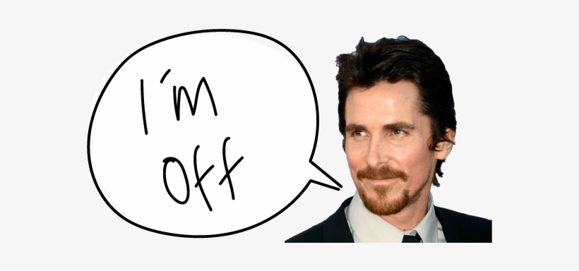 Christian Bale - Gentleman, transparent png