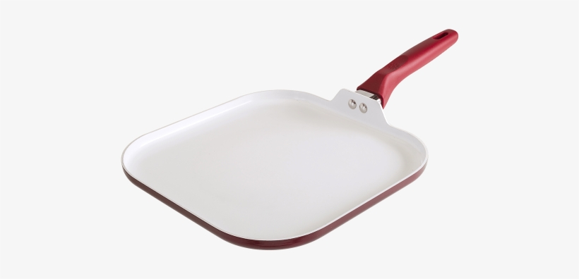 Bliss 11″ Griddle Candy Apple / White - Red, transparent png