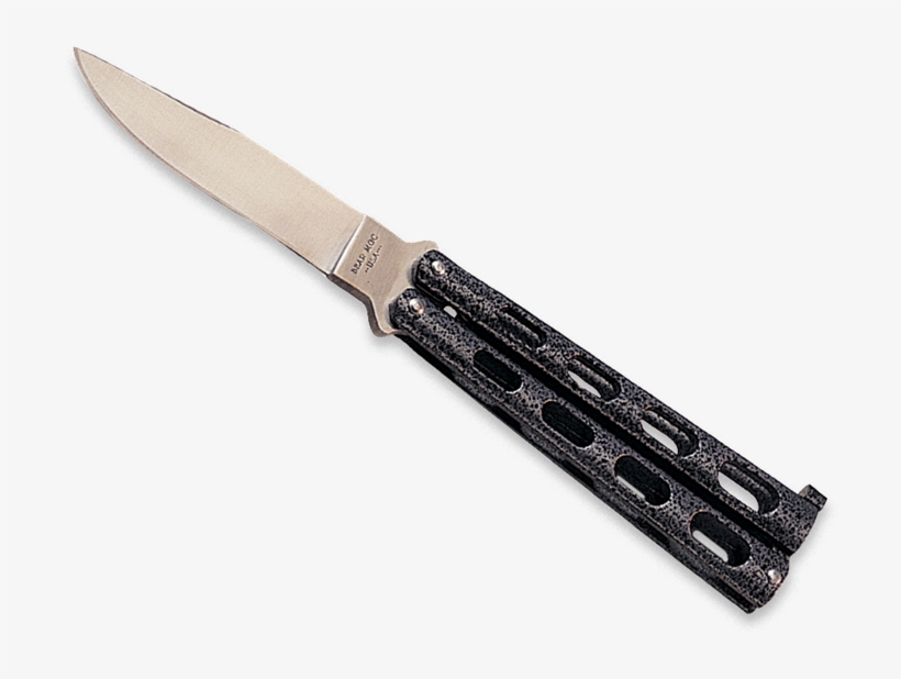 Bear & Son 113 4" Silver Vein Butterfly Knife - Bear & Son Cutlery 4 Silver Vein Butterfly, transparent png