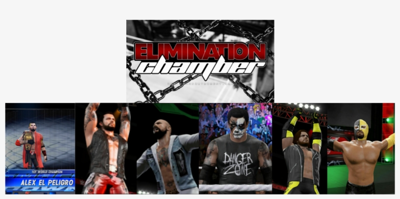 Alex Vs G Vs Ghost Vs Steven Vs Eric Vs Bray For Tcf - Wwe Elimination Chamber, transparent png