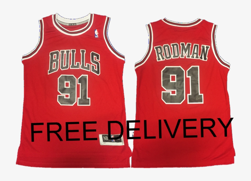 Budget Red Chicago Bulls Dennis Rodman - Signed Dennis Rodman Jersey - Jsa Coa, transparent png