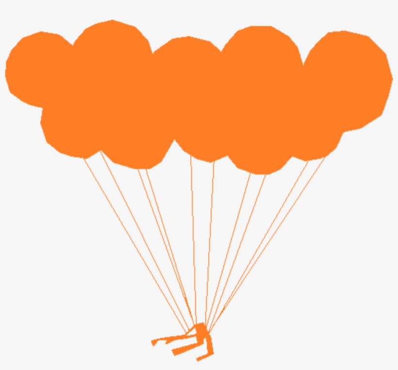 Big Image - Balloons Orange Png, transparent png