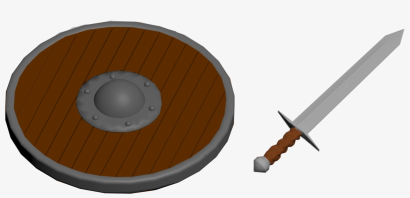 Shield Render Viking Sword And Shield - Viking Sword, transparent png