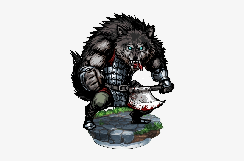 Wolfman Savage Ii Figure - Cartoon, transparent png