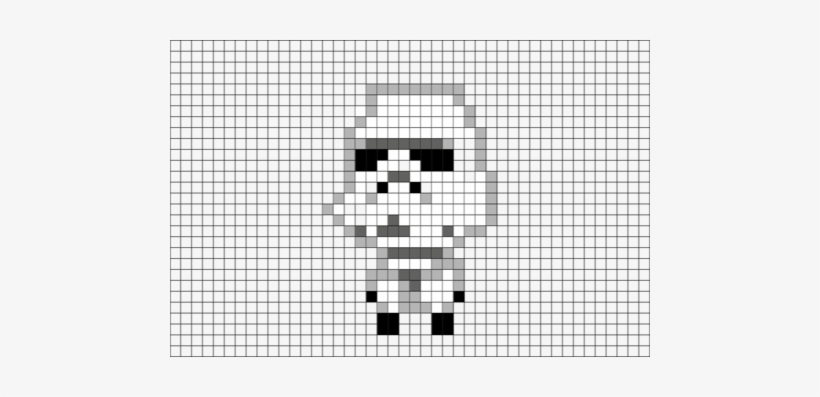 Tiny Death Star Storm Trooper - Cross-stitch, transparent png