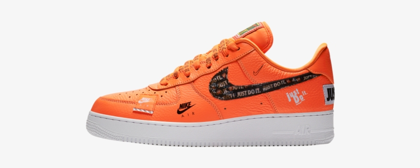 Special Price £93 - Air Force 1 Just Do It Orange, transparent png