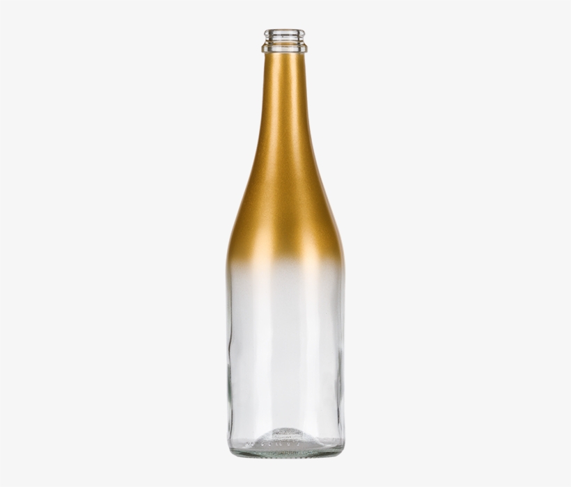 Gradient Mat Gold - Glass Bottle, transparent png