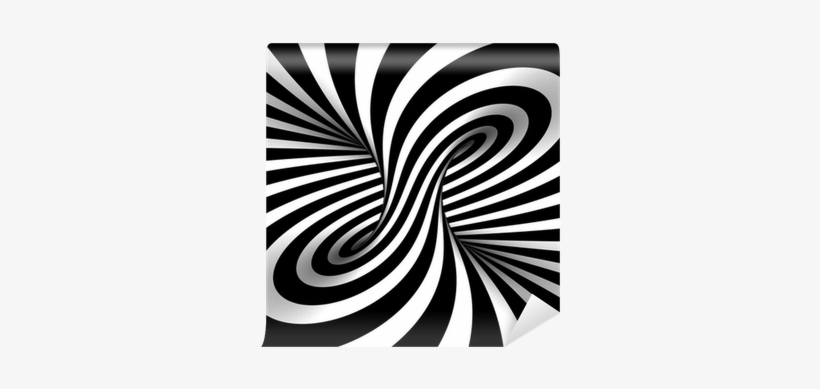 Optical Illusion Black And White Round, transparent png