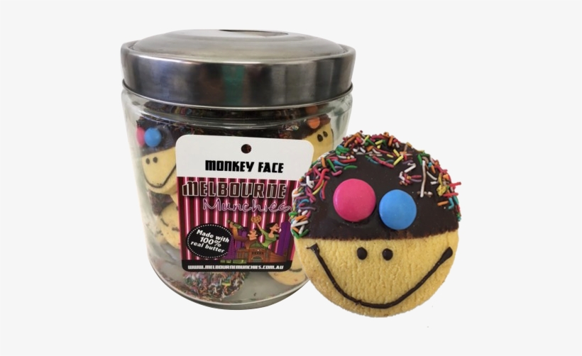 Monkey Face Cookie - Cookie, transparent png