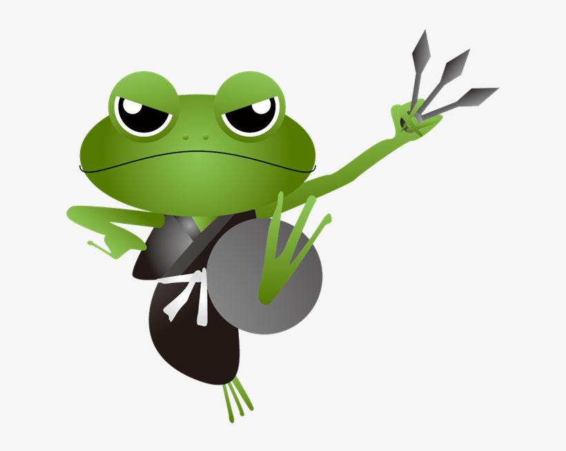 Ninja Clipart Frog - Ninja Frog Clipart, transparent png