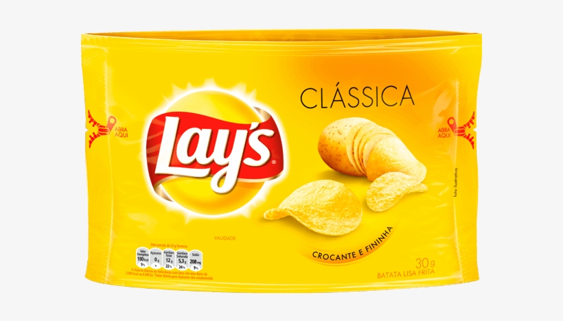 Batata Frita Lay´s Clássica 30g - Lays Lightly Salted, transparent png