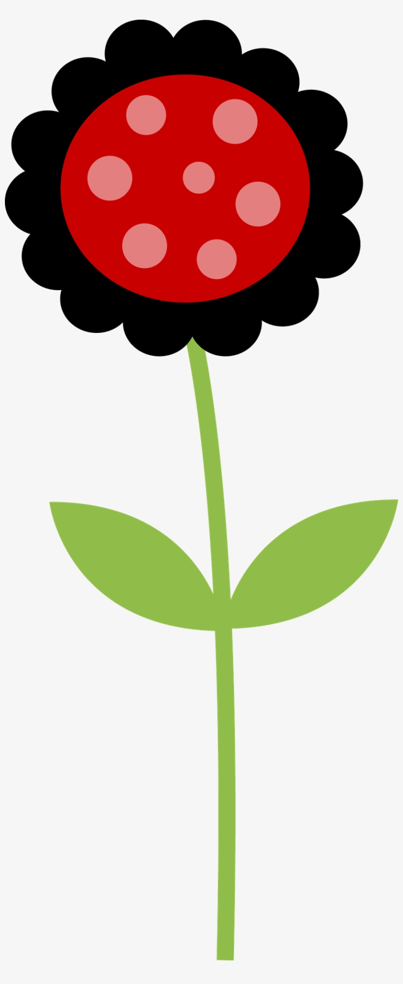 Minus Scrapbooking Flowers, Baby Ladybug, Flower Clipart, - Flores Em Joaninha Png, transparent png