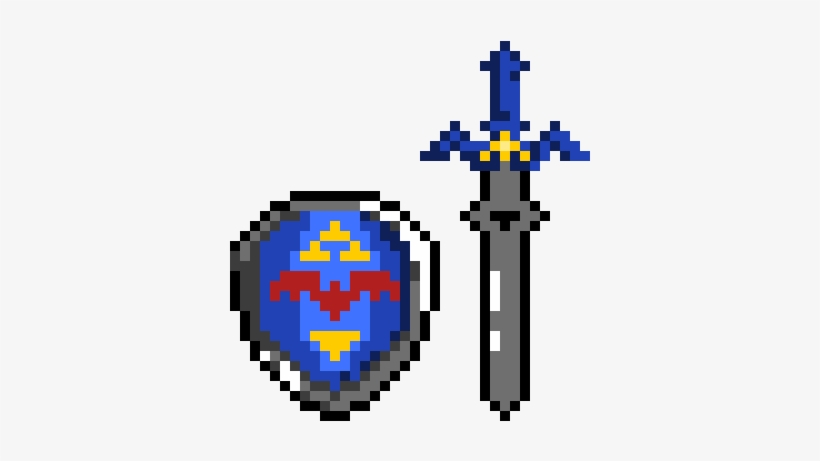 Zelda Master Sword And Shield - Master Sword, transparent png