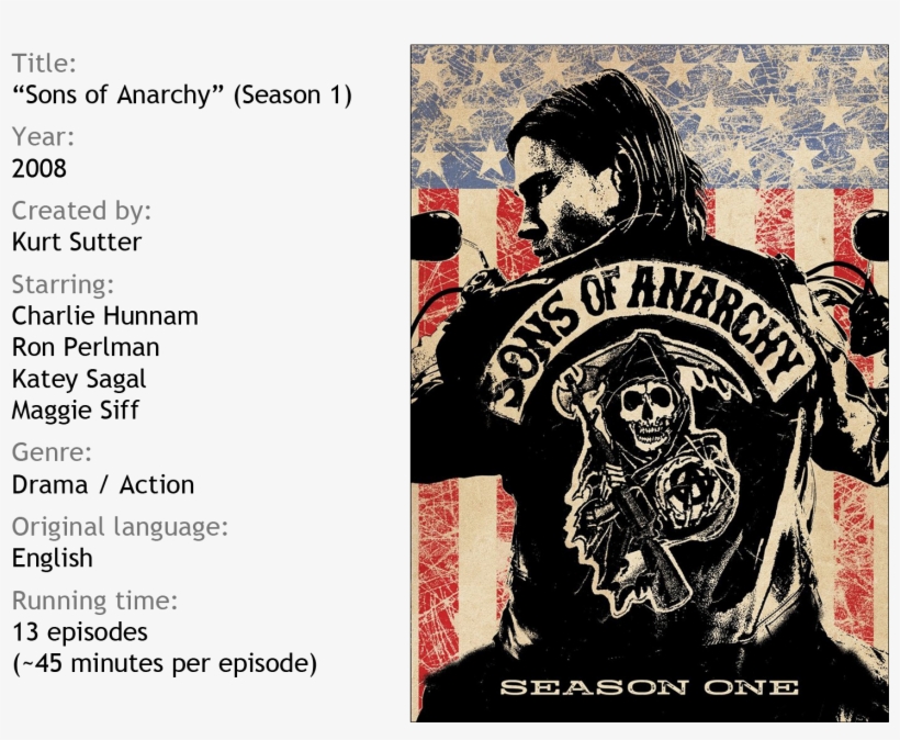 Let Freedom Ride - Sons Of Anarchy Dvd Cover, transparent png