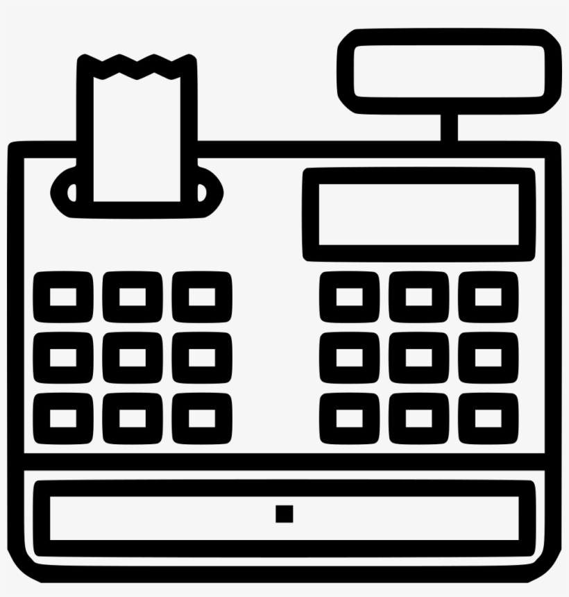Cash Register Cashire Retail Machine Comments - Icon, transparent png
