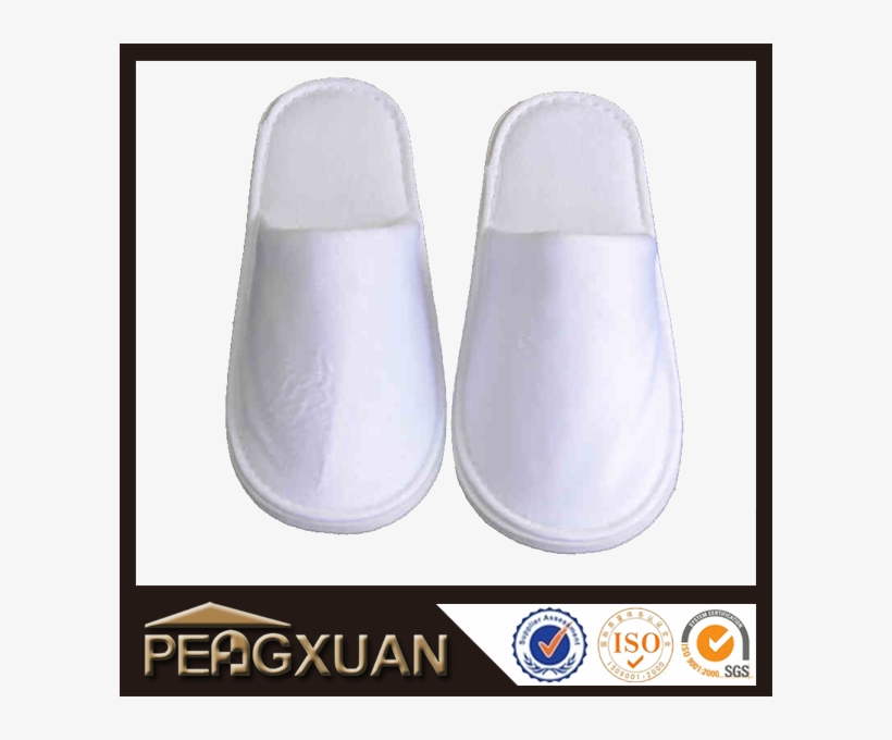 Hotel Closed Toe Hotel White Terry Slippers For Adults - Cotton Towel With Flower Design, transparent png
