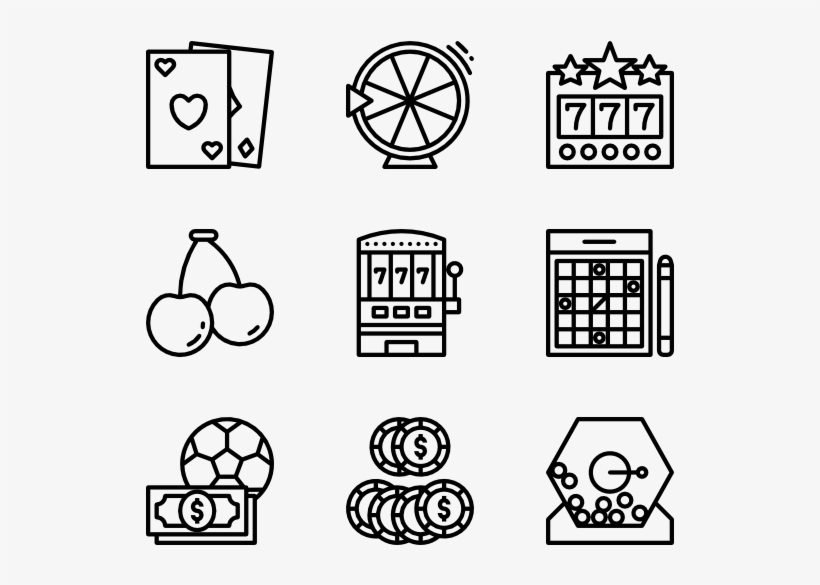 Gambling - Learning Icons, transparent png