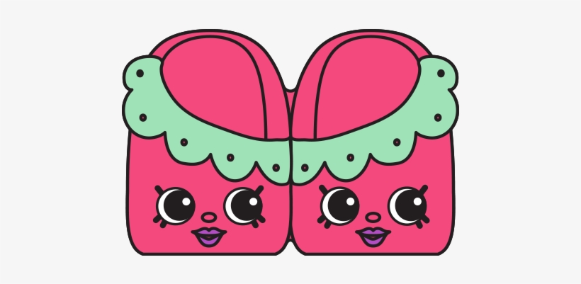 Skip And Flip Fairy Slippers - Shopkins Skip And Flip Fairy Slippers, transparent png