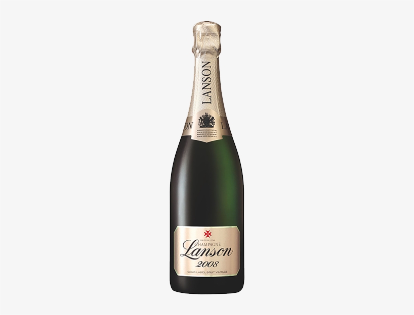 Lanson Gold Label Brut 2005, transparent png