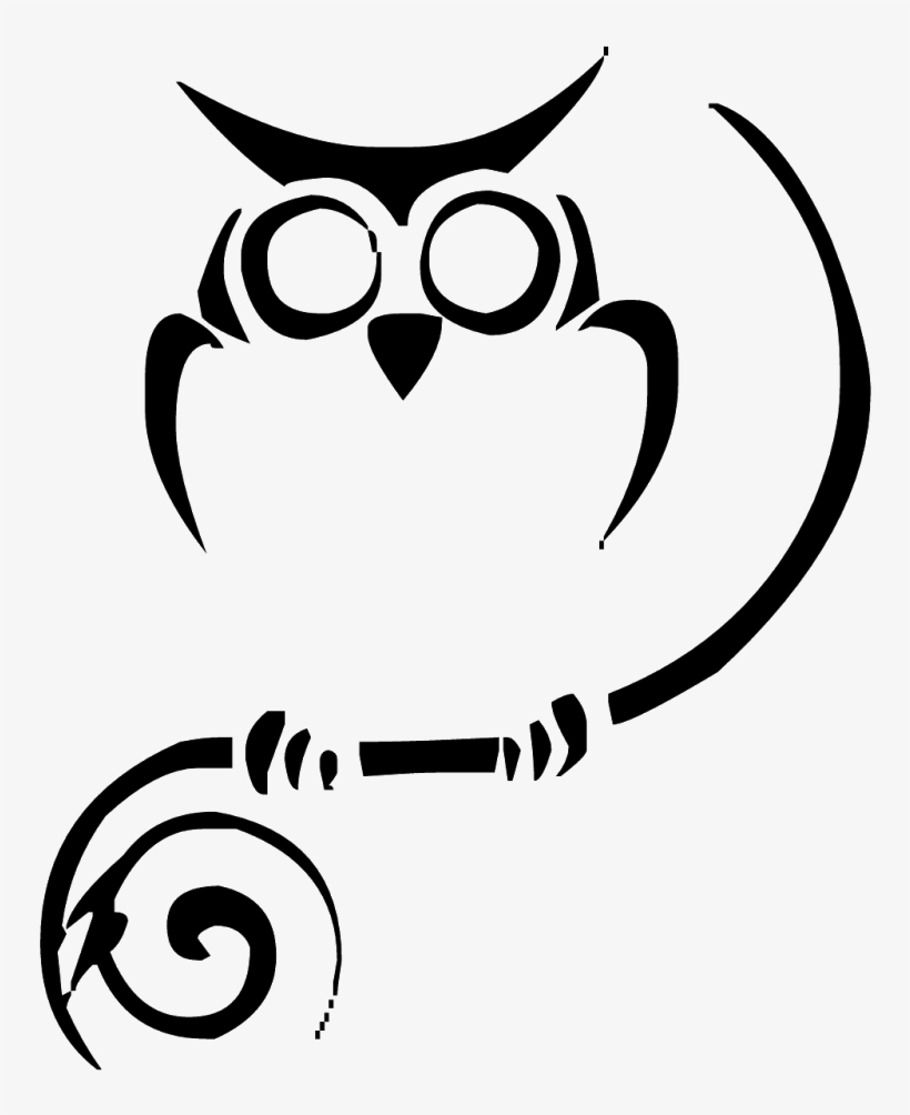 Frnds Useful Tattoos Png Use Kare - Simple Tribal Owl Tattoos, transparent png