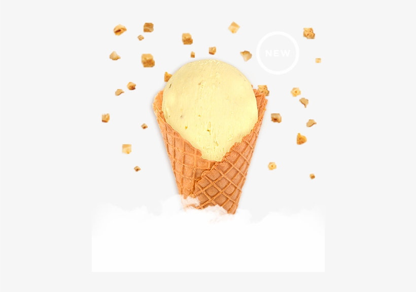 Honeycomb Toffee - Ice Cream Cone, transparent png