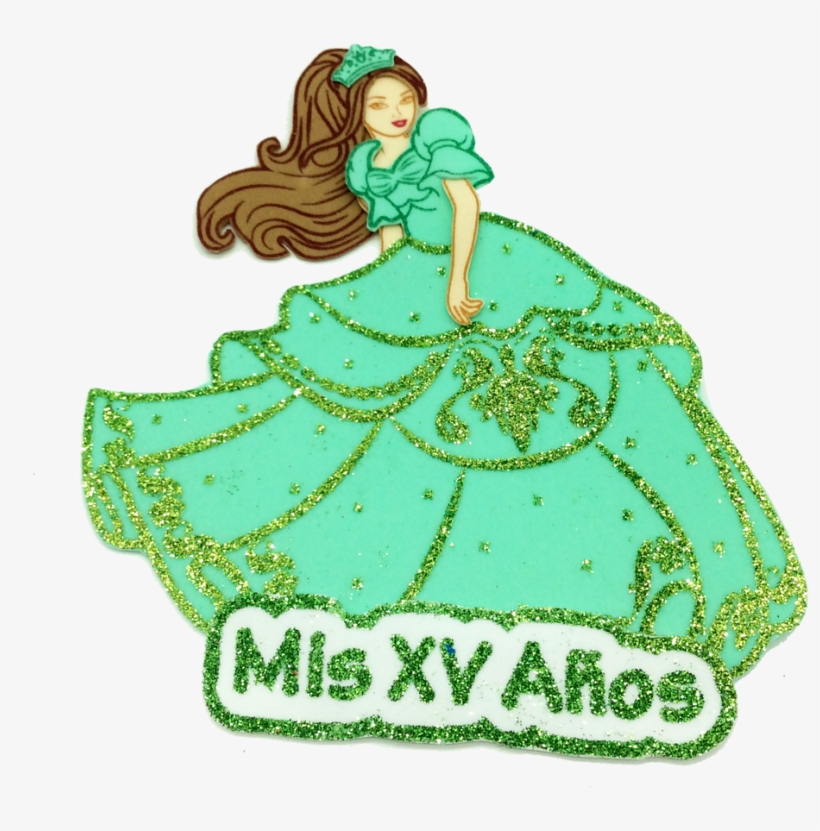 8" Quinceanera Foami Figurine, transparent png