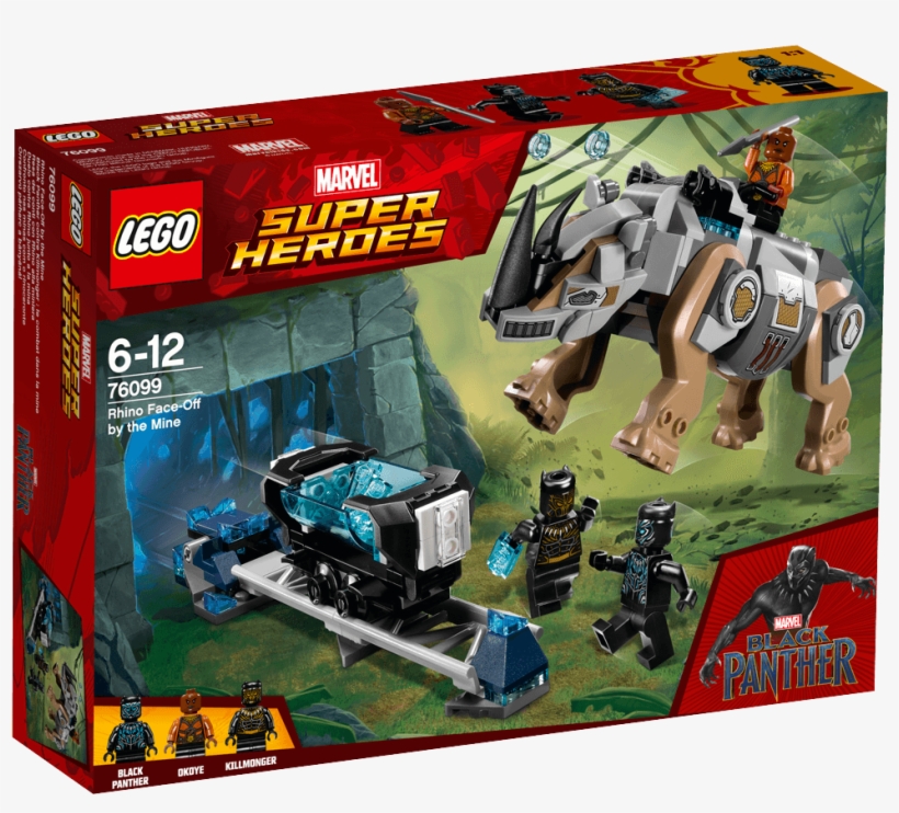 Rhino Face-off By The Mine - Lego Black Panther Rhino Face Off, transparent png