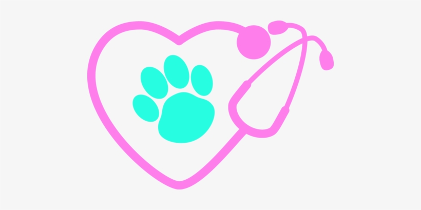 Paw Clipart Stethoscope - Stethoscope With Paw Prints, transparent png