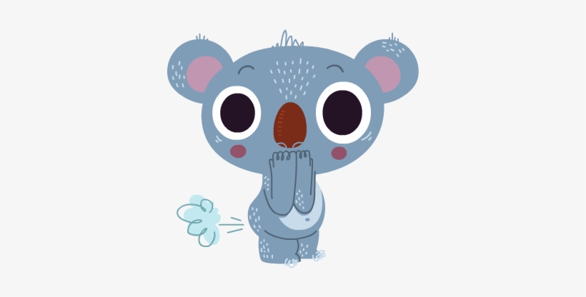Koala Emoji For Ree By Hilli Kushnir, Via Behance Koala - Drawing, transparent png